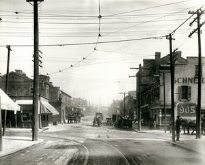 Intersection of Biddle and Thirteenth Streets Looking North